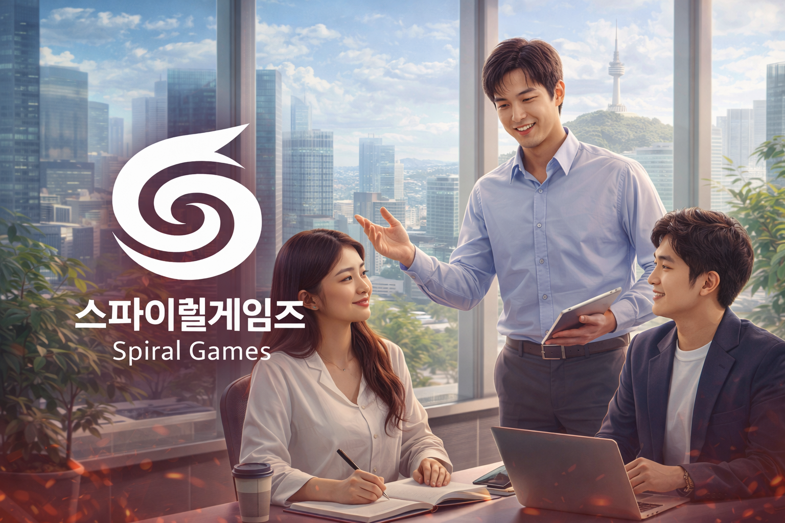 스파이럴게임즈 팀 소개 이미지